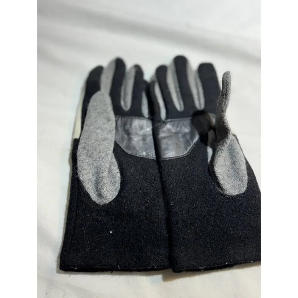 Echo Colorblock Wool Blend Gloves Womens